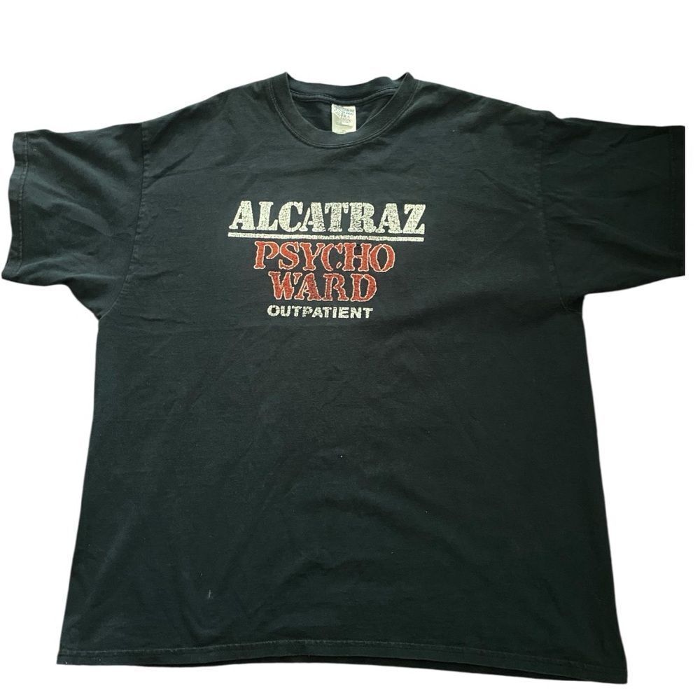 Alcatraz Black Graphic T-Shirt. Size 2XL